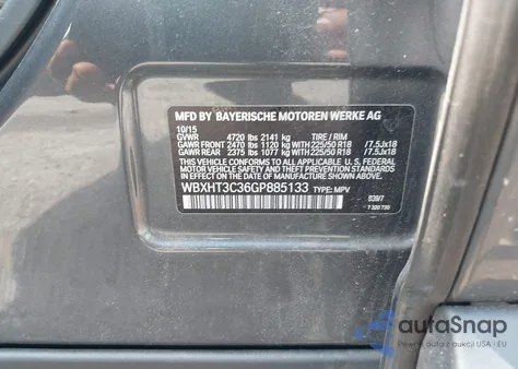 2016 BMW X1 xDrive28I z USA, uszkodzony, nr VIN WBXHT3C36GP885133